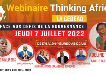 AGENDA: Webinaire du 14 juil 2022 17H à 19H: La CEDEAO face aux défis de la gouvernance des ruptures